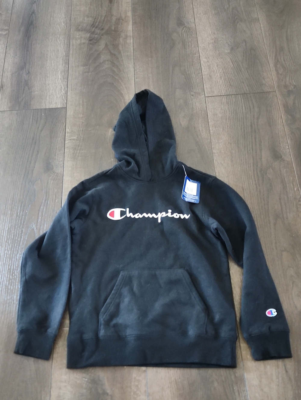 NWT CHAMPION Black BOYS MEDIUM Hoodie